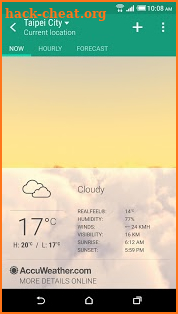 HTC Weather screenshot