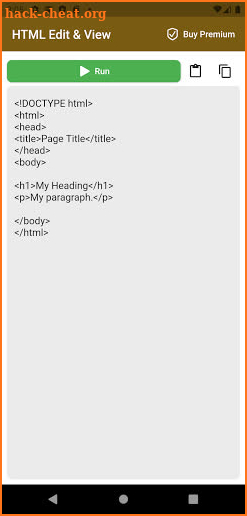 HTML Edit & View screenshot