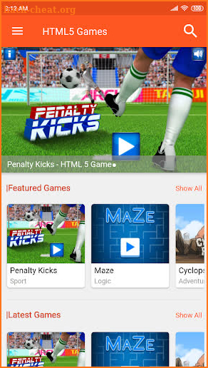 HTML5 Games Box screenshot