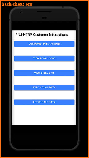 HTRP Customer Interaction screenshot