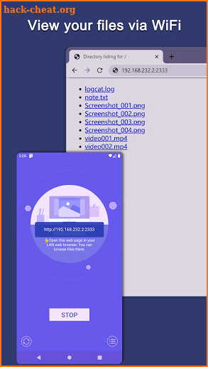 HTTP File Server (View files via PC browser) screenshot