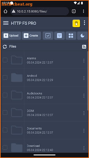 HTTP FS PRO (file server) screenshot