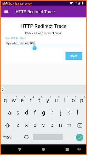 HTTP Redirection Trace screenshot