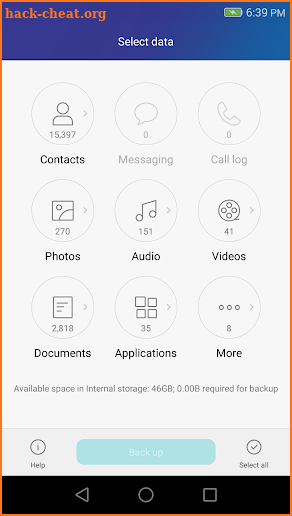 Huawei Backup screenshot