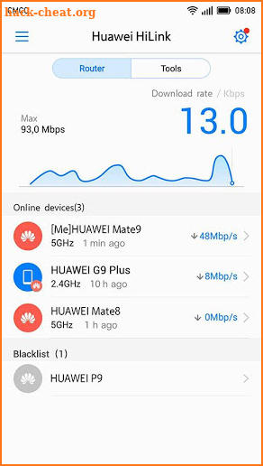 Huawei HiLink (Mobile WiFi) screenshot