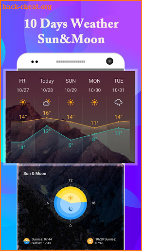 Huawei Weather - Radar Widget daily Forecast screenshot
