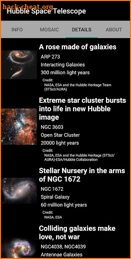 Hubble Space Telescope screenshot