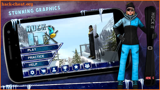 Huck It Skiing Game 3D screenshot