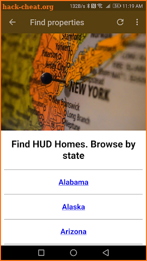 HUD Homes screenshot