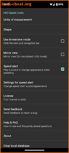 HUD Speed Limits / Speedometer screenshot