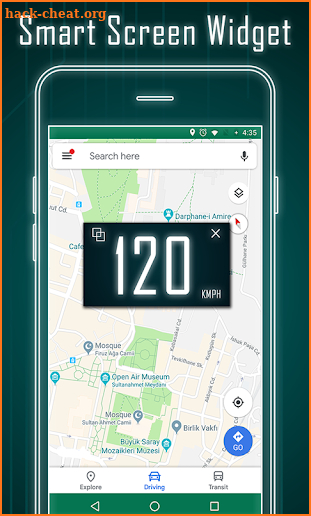 HUD Speedometer Digital: GPS, Speed Limit Widget screenshot