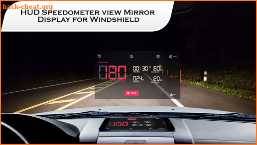 HUD Speedometer for Car – Compass Live Speed Meter screenshot