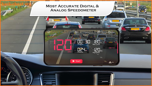 HUD Speedometer for Car – Compass Live Speed Meter screenshot