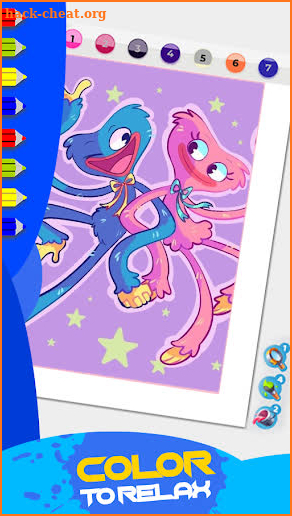 Huggy: Poppy Coloring playtime screenshot