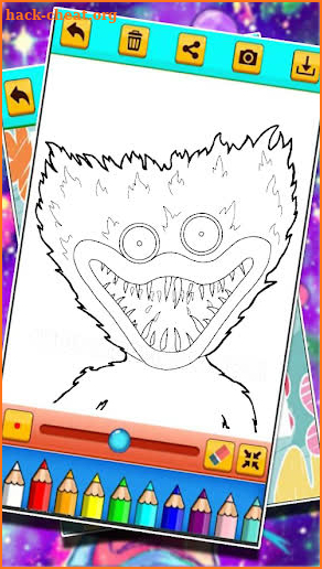 Huggy Wuggy Coloring Horror Playtime screenshot