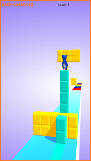Huggy Wuggy Cube Surfer Game screenshot