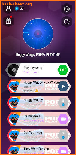 Huggy Wuggy Music Tiles Game screenshot