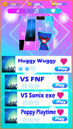 Huggy Wuggy Piano game screenshot