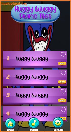 Huggy Wuggy Piano Hop Tiles screenshot