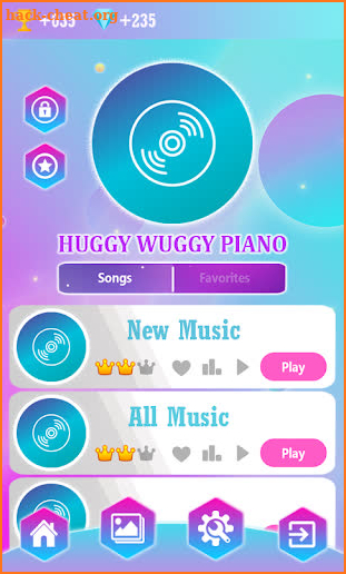 Huggy Wuggy Piano Tiles Game screenshot