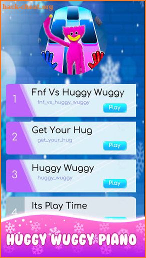 Huggy Wuggy pink Piano screenshot