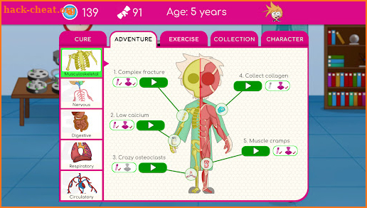 Human body adventure for kids screenshot