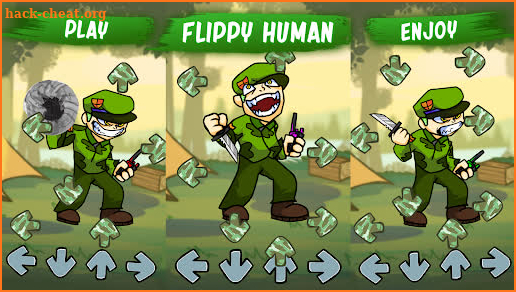 Human Flippy FNF mod screenshot