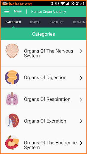 Human Organs Anatomy Reference Guide screenshot
