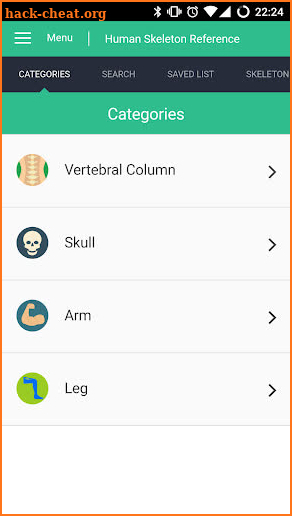 Human Skeleton Reference Guide screenshot