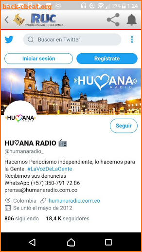 Humana Radio screenshot