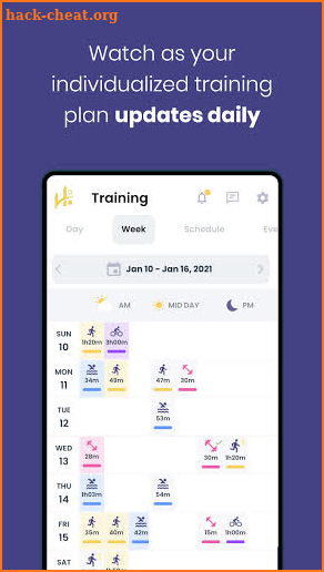 Humango: AI training planner screenshot