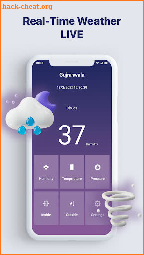 Humidity and Room Temperature screenshot