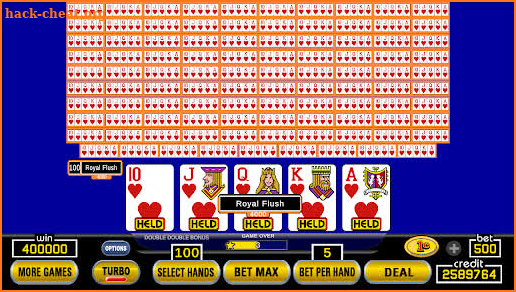 Hundred Play Draw Video Poker screenshot