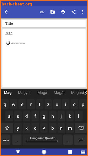 Hungarian for AnySoftKeyboard screenshot