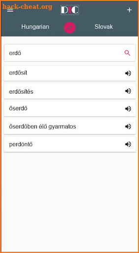 Hungarian - Slovak Dictionary (Dic1) screenshot