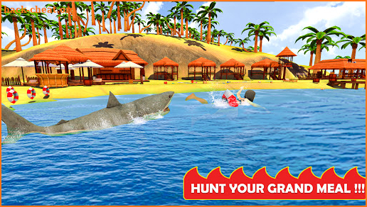 Hungry Shark Attack Game 3D screenshot