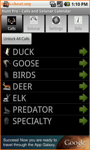 Hunt Pro - Calls and Solunar screenshot