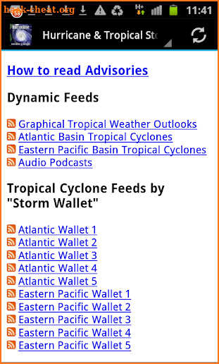 Hurricane Forecaster Advisory screenshot