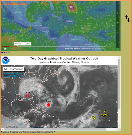 Hurricane Live Monitor Forecast 2018 Bomb Cyclone screenshot