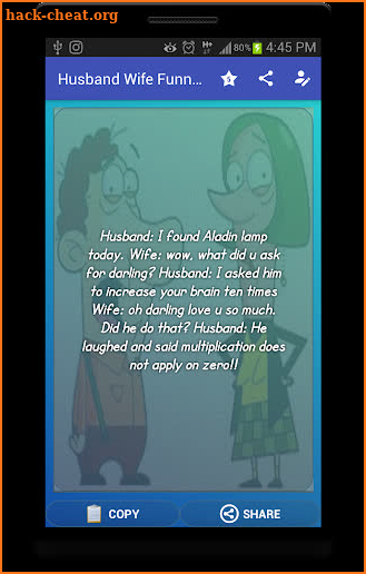Husband Wife Funny Jokes SMS screenshot