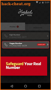 Hushed Different Number App Get a 2nd Phone Number screenshot