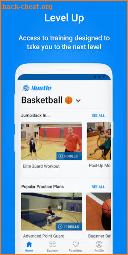 Hustle: At-Home Sports Training for Youth Athletes screenshot