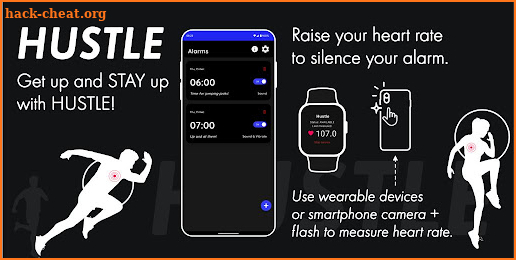 Hustle: HeartRate Alarm Clock screenshot