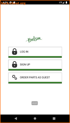 Hutson Customer Portal screenshot