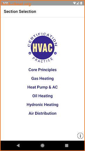 HVAC Certification Practice screenshot