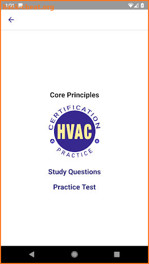 HVAC Certification Practice screenshot