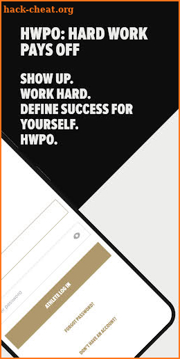 HWPO - Training app screenshot