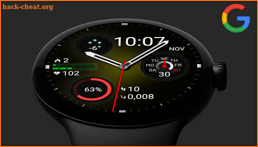 Hybrid Minimal Watchface Wear screenshot
