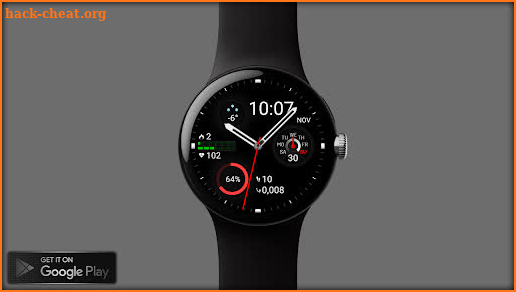 Hybrid Minimal Watchface Wear screenshot