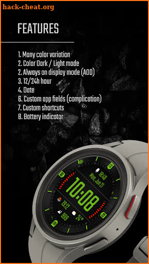 Hybrid watch face - DADAM46 screenshot